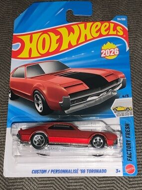 Hot Wheels 2026 Custom '66 Toronado Die-Cast Toy Car - Red